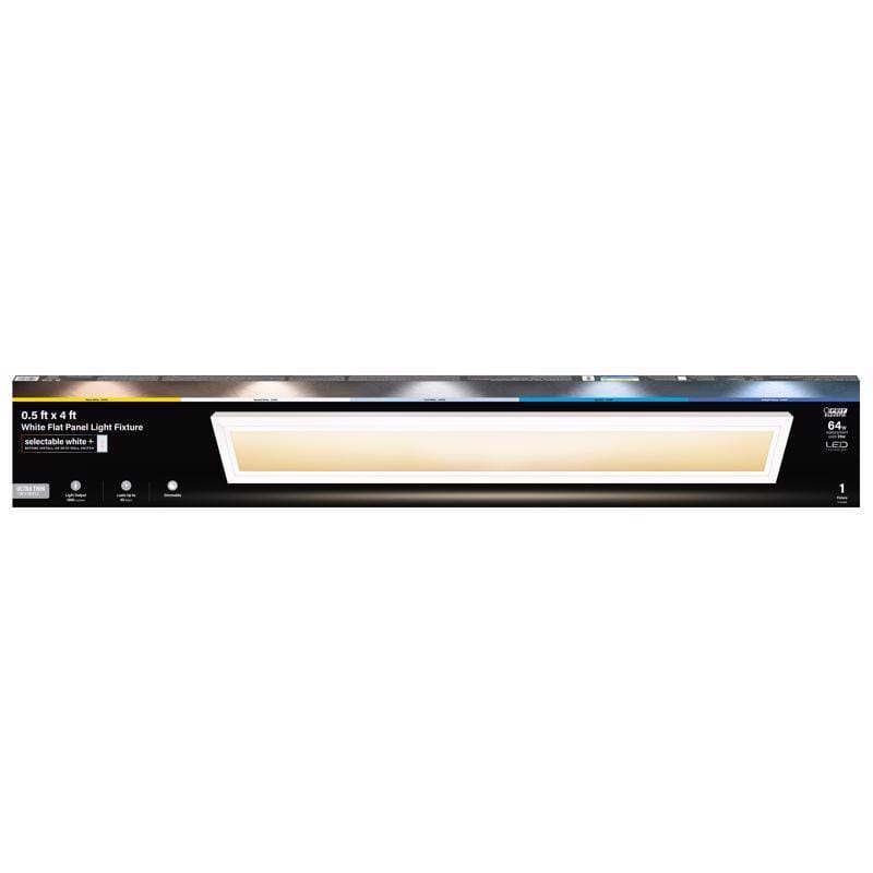 Feit FP0.5X4/6WY/WH EDGELIT 0.9 in. H X 6 in. W X 47.3 in. L White LED Flat Panel Light Fixture