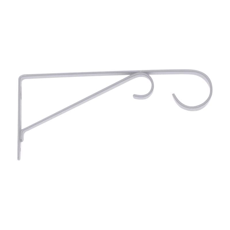 Living Accents 58018 White Steel 9 in. H Straight with Loop Plant Hook 1 pk