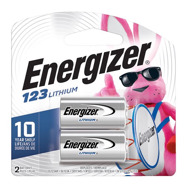 Energizer EL123APB2 Lithium 123 3 V 1.5 mAh Camera Battery 2 pk