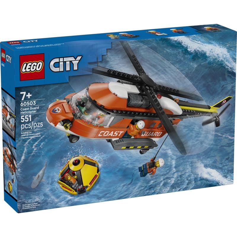 Lego 60503 City Coast Guard Helicopter Building Set Multicolor 551 pc