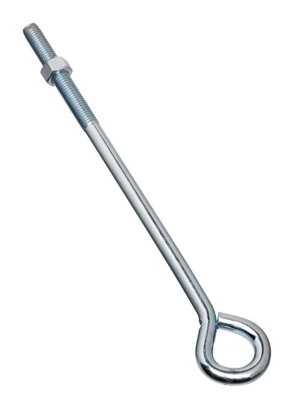 National Hardware N221-341 1/2 in. X 12 in. L Zinc-Plated Steel Eyebolt Nut Included