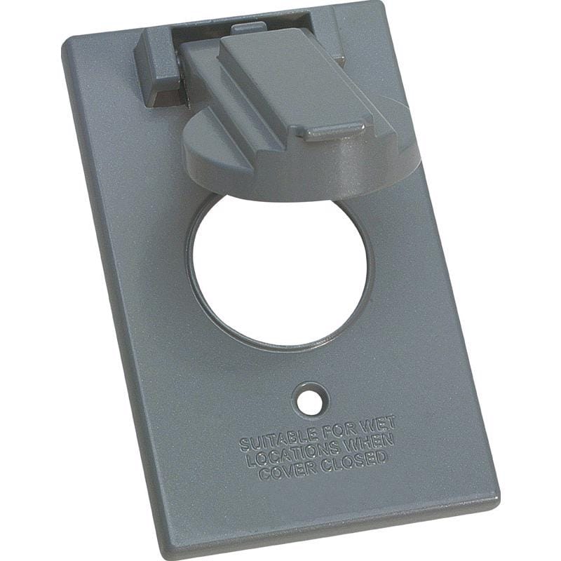 Sigma Engineered Solutions 14224 Rectangle Die-Cast Metal 1 gang 4.57 in. H X 2.83 in. W 15/20 Amp Recepta