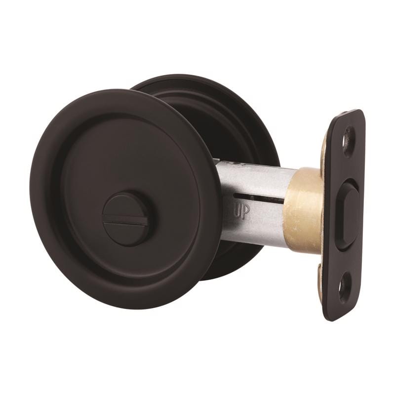National Hardware N350-960 Matte Black Zinc Pocket Door Latch 1 pk
