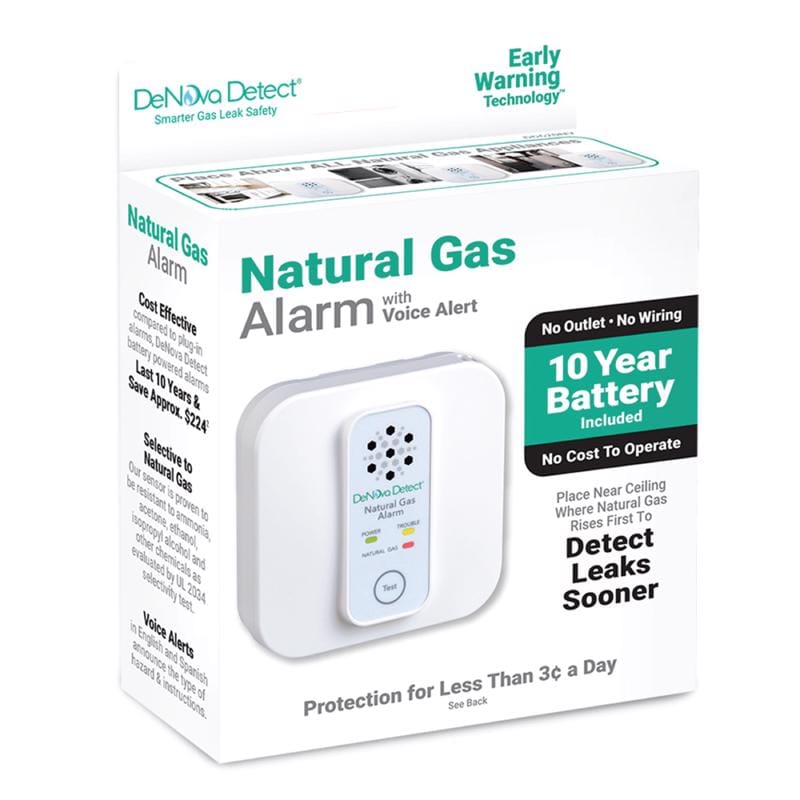 DeNova Detect DD620NV Battery-Powered MEMS Gas Alarm