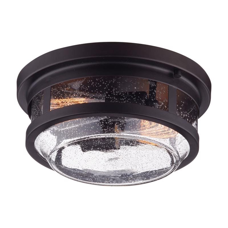Globe Electric 44263 Wolfe Switch Natural Bronze Dimmable Outdoor Light Fixture Hardwired