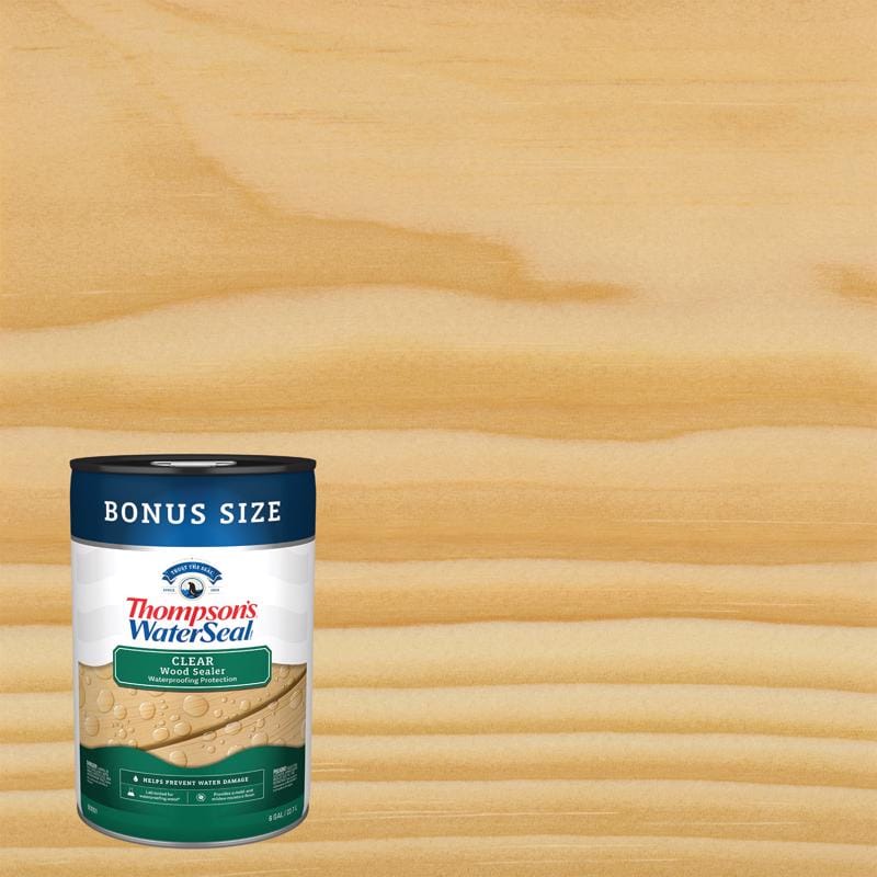 Thompson'S Waterseal TH.090001-06 Clear Wood Sealer Clear Fully-Transparent Oil-Based Wood Sealant 6 gal