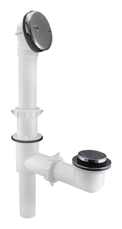 Keeney 71W Foot Lok Stop 1-1/2 in. D Chrome Plastic Triad Bath Drain