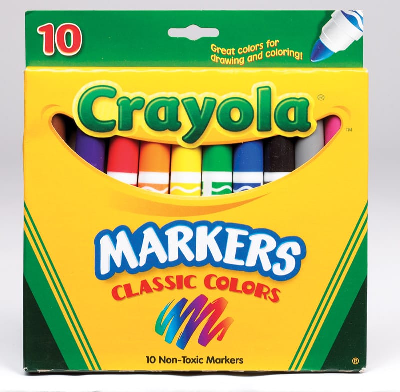 Crayola 58-7722 Classic Assorted Broad Tip Markers 10 pk