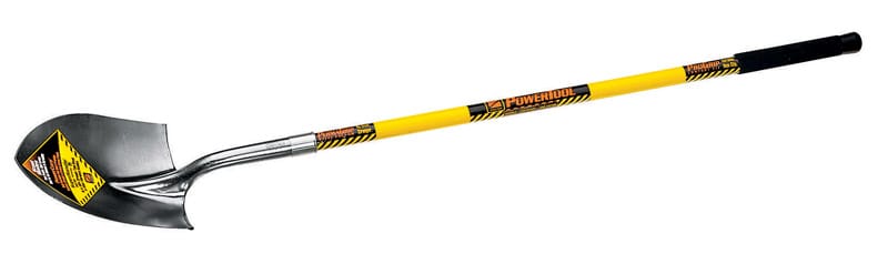 Structron 49730 S700 SpringFlex Steel Round Shovel Fiberglass Handle
