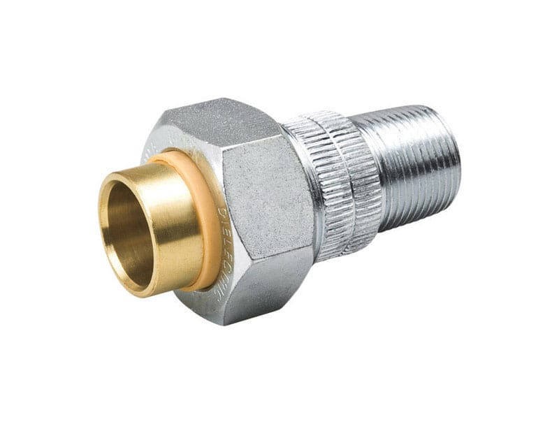 Mueller 167-094NL 3/4 in. MIP X 1/2 in. D Sweat Galvanized Brass/Copper/Steel Dielectric Union