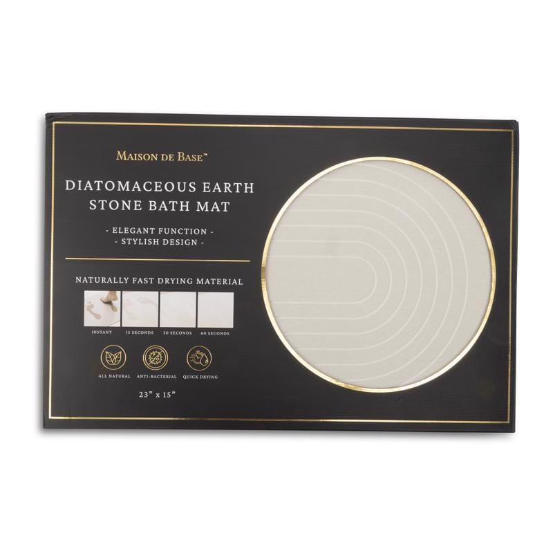Core Home AC66508 24 in. L X 16 in. W White Rubber Bath/Shower Cushion Mat