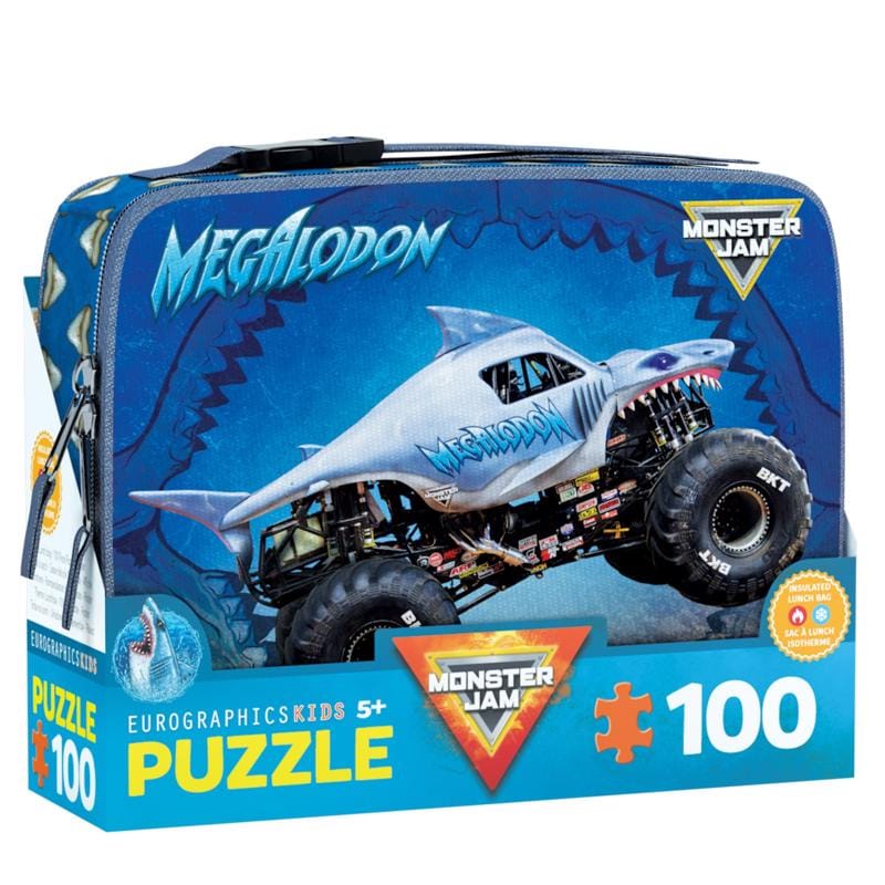 Eurographics 9100-5939 Megalodon Monster Jam Jigsaw Puzzles Multicolored 100 pc