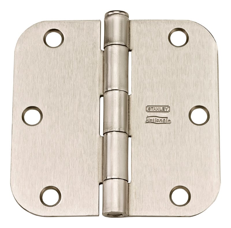 National Hardware N612-061 3-1/2 in. L Satin Nickel Door Hinge 12 pk