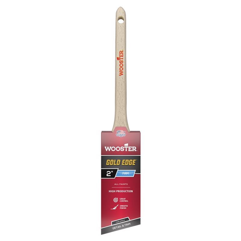 Wooster 5234-2 Gold Edge 2 in. Firm Thin Angle Paint Brush
