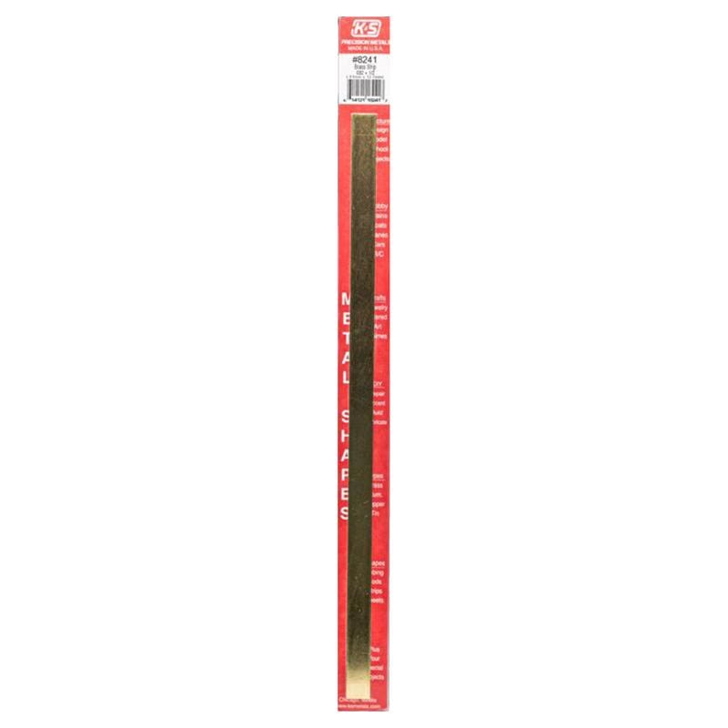 K&S 8241 0.032 in. X 1/2 in. W X 12 in. L Mill Brass Metal Strip