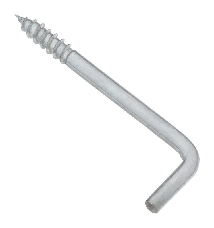 National Hardware N120-287 Large Zinc-Plated Silver Steel 3-1/16 in. L Square Bend Hook 1 pk