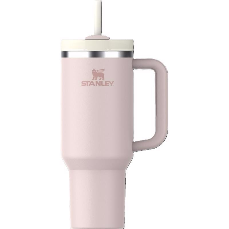 Stanley 100000103623 The Quencher H2.0 FlowState 40 oz Rose Quartz 2.0 BPA Free Double-wall Vacuum Insulated Tumb