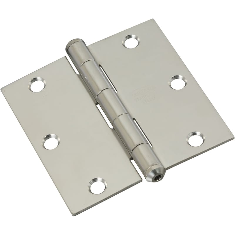 National Hardware N830-275 3-1/2 in. L Stainless Steel Door Hinge 1 pk
