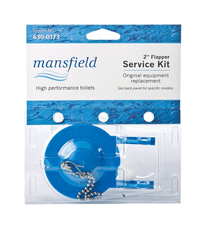 Mansfield 630-0173 Toilet Flapper Blue Rubber For Universal