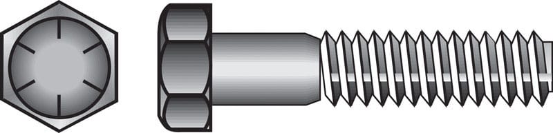 Hillman 220349 5/8 in. D X 5 in. L Heat Treated Steel Hex Head Cap Screw 25 pk