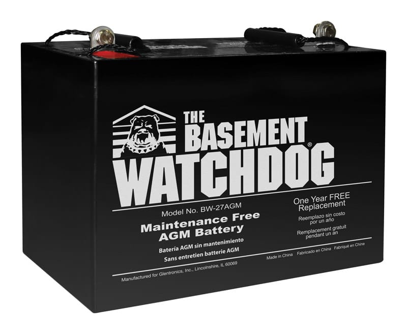 The Basement Watchdog BW-27AGM 9 in. H X 10-1/4 in. W X 6-1/2 in. L Maintenance Free Battery For BW-27AGM