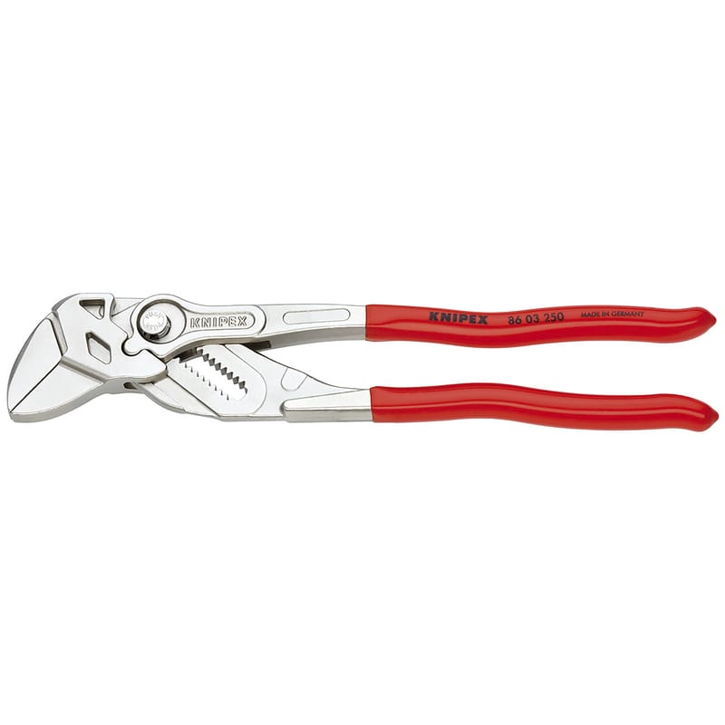 Knipex 86 03 250 SBA 10 in. Chrome Vanadium Steel Smooth Jaw Pliers Wrench