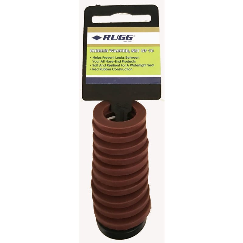 Rugg W6HR-PDQ 3/4 in. Rubber Hose Washer Set