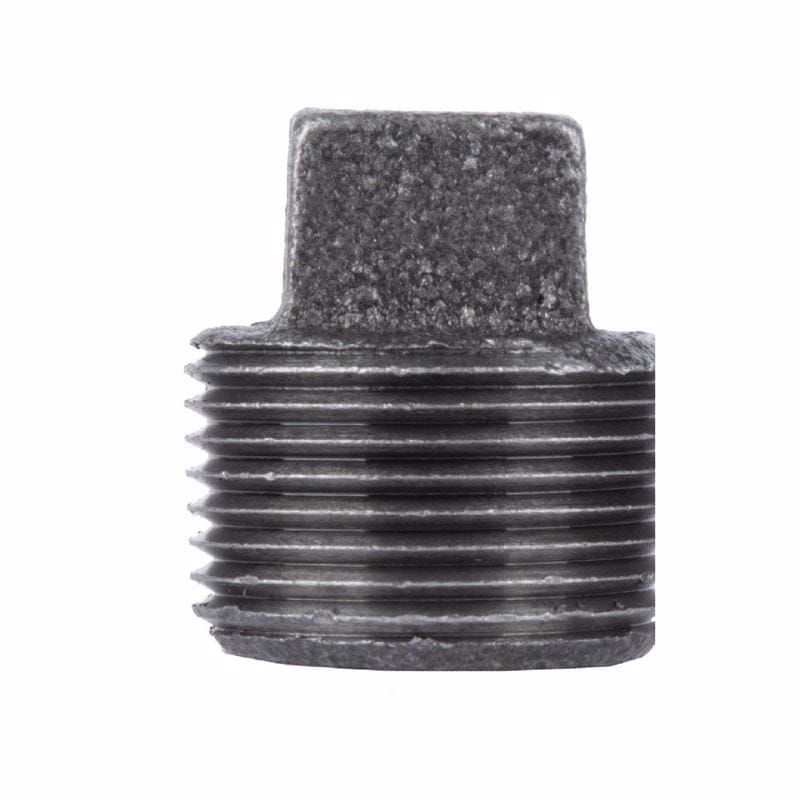 STZ Industries 310P-38 3/8 in. MIP each Black Malleable Iron Plug