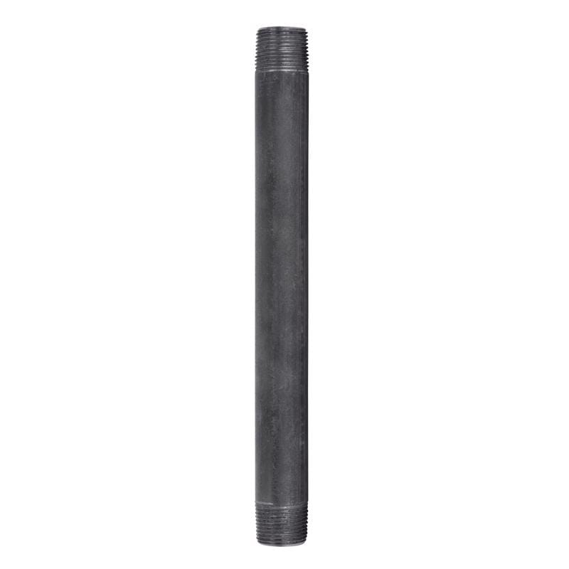 STZ Industries 302U34X9 3/4 in. MIP each X 3/4 in. D MIP Black Steel 9 in. L Nipple