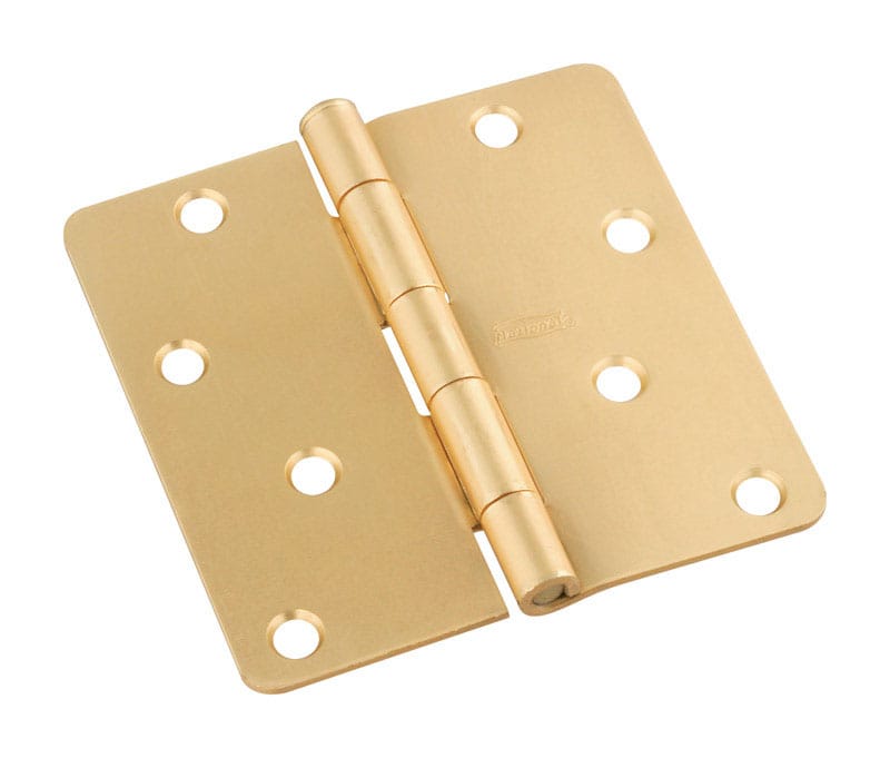 National Hardware N830-228 4 in. L Satin Brass Door Hinge 1 pk