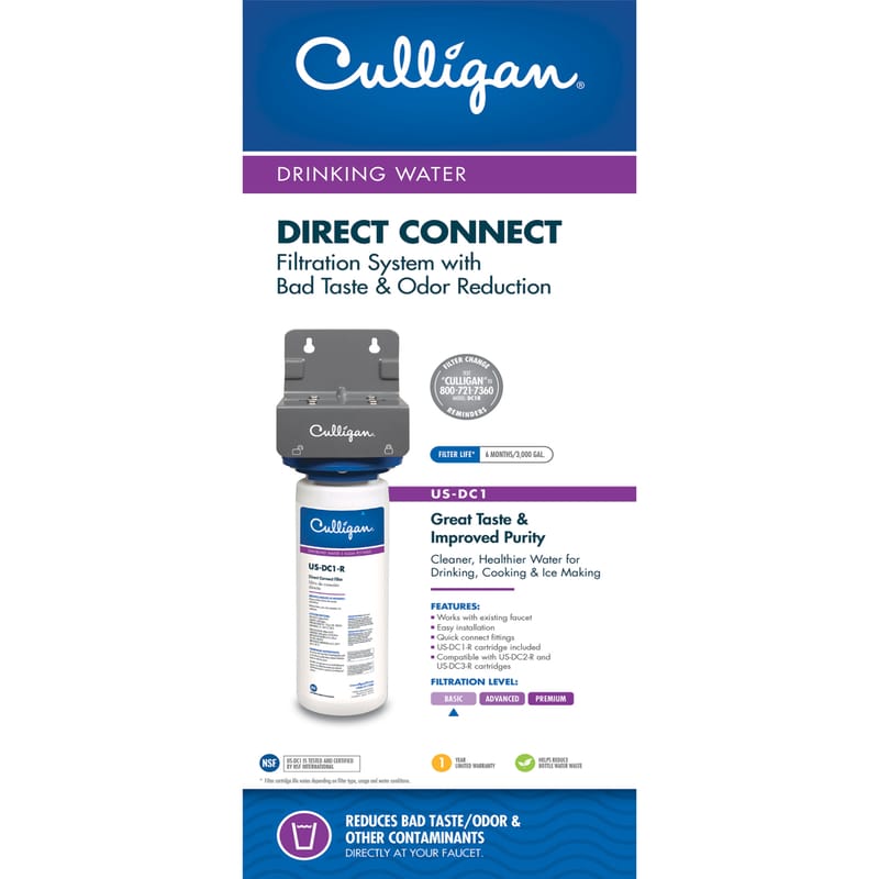 Culligan US-DC1 Direct Connect Under Sink Water Filtration System For Culligan US-DC1