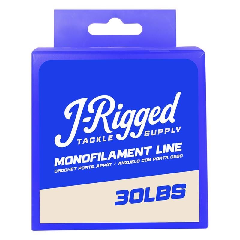 J- Rigged TTBMFFL06 30 lb. cap. Monofilament Fishing Line 185 yd