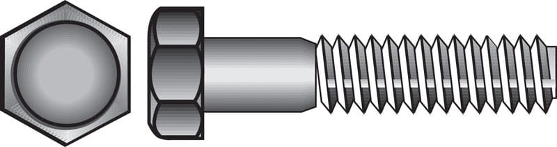 Hillman 811620 1/2 in. D X 3-1/2 in. L Hot Dipped Galvanized Steel Hex Bolt 25 pk