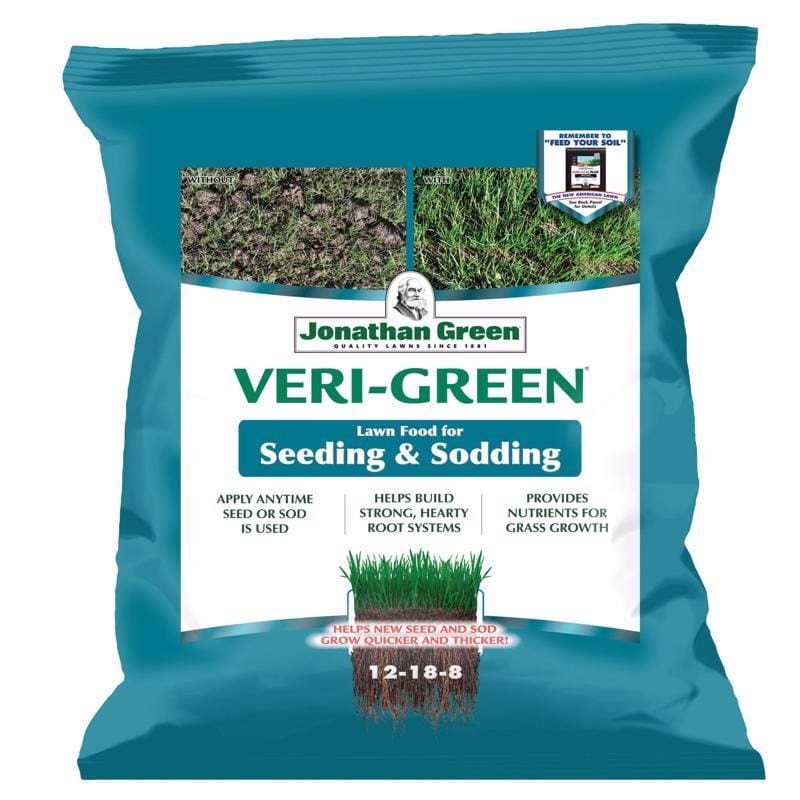 Jonathan Green 16006 Veri-Green Seeding and Sodding Lawn Starter Lawn Food For All Grasses 1500 sq ft