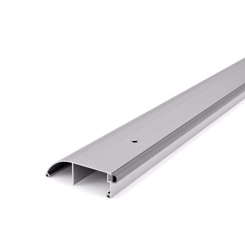 M-D Building Products 08656 1 in. H X 3.38 in. W X 72 in. L Aluminum/Vinyl High Bumper Threshold Silver