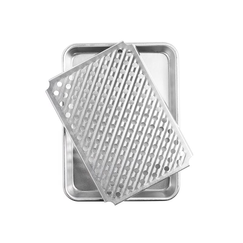 Nordic Ware 45330 Aluminum Baking Sheet with Cooling Rack 12.1 in. Silver