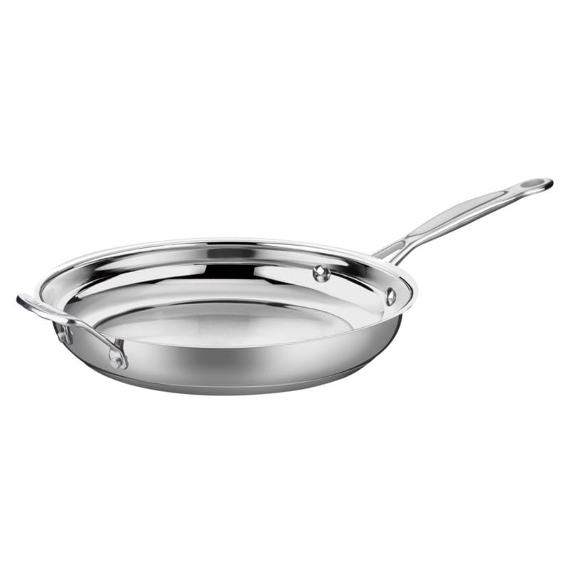 Cuisinart 722-30H Chef's Classic Aluminum/Stainless Steel Skillet 12 in. Silver