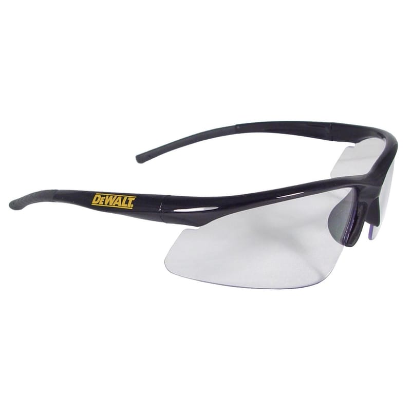 DeWalt DPG51-1C Radius Safety Glasses Clear Lens Black Frame 1 pc