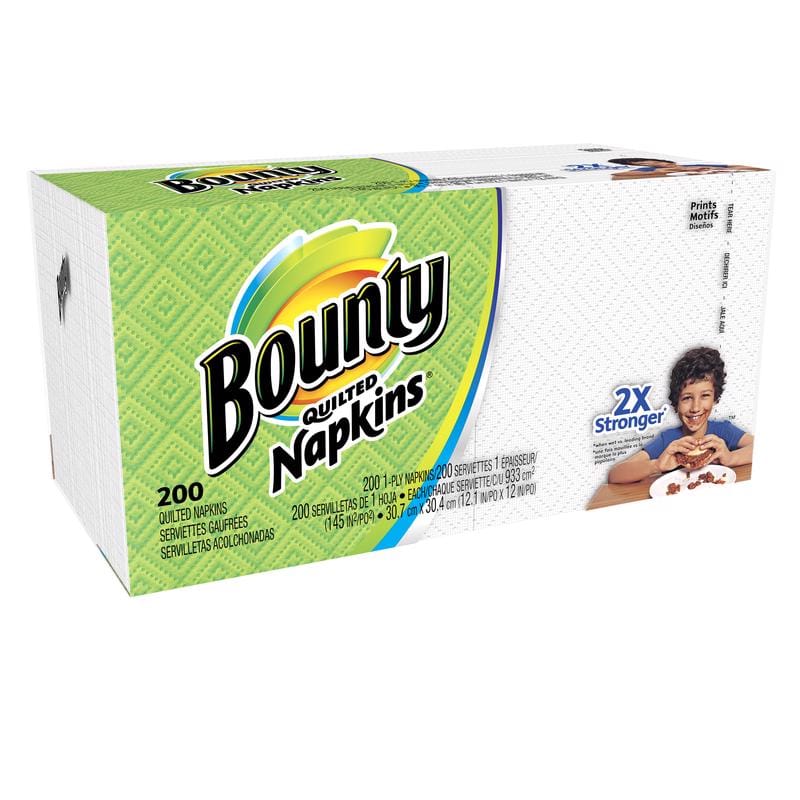 Bounty 80335411 Quilted Napkins 1 ply 200 pk