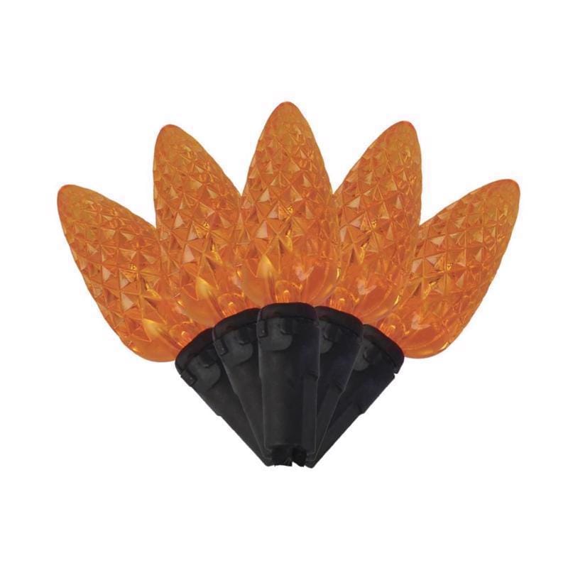 Celebrations 11-04025A Orange 100 ct LED Anti Flicker String Lights