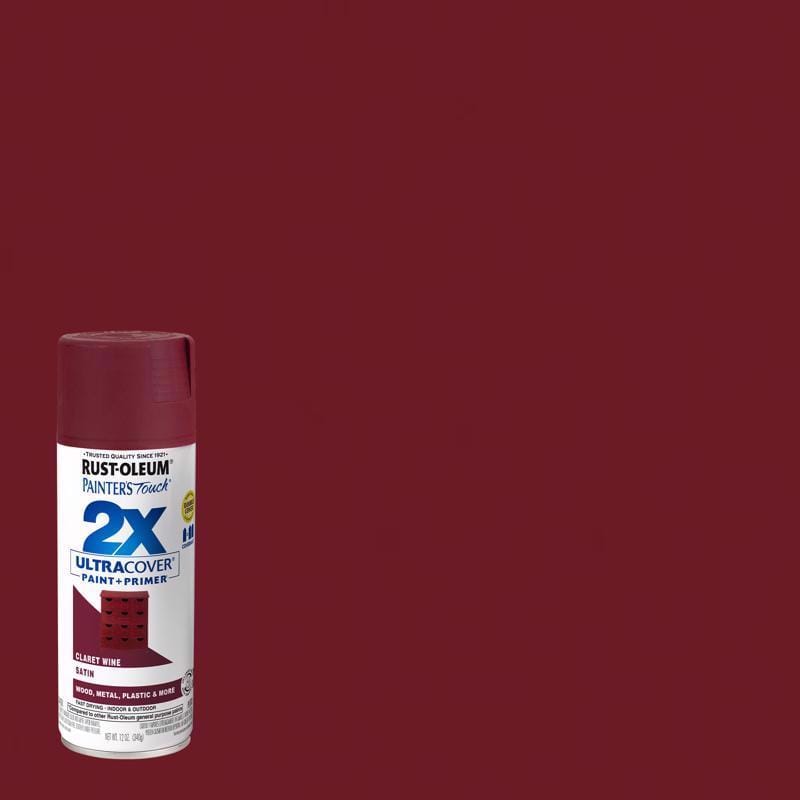Rustoleum 334062 Sprypnt 2X Sat Clrt Wine