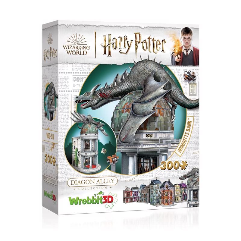 WREBBIT3D W3D-0514 Harry Potter Gringotts Bank 3D Jigsaw Puzzle Multicolored 300 pc