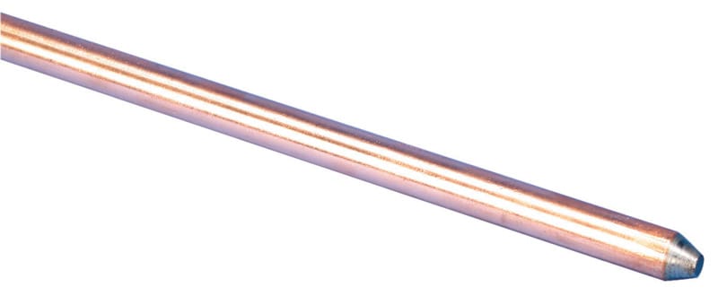 Erico 613840UPC 3/8 in. Copper-Bonded Steel Ground Rod 1 pk