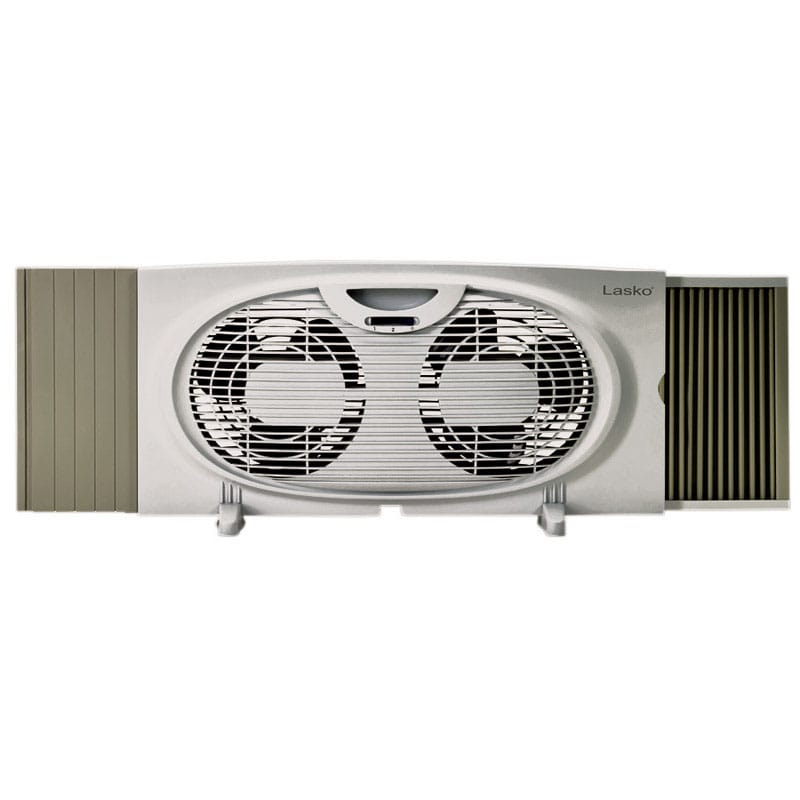 Lasko W07350 10.15 in. H 2 speed Twin Window Fan