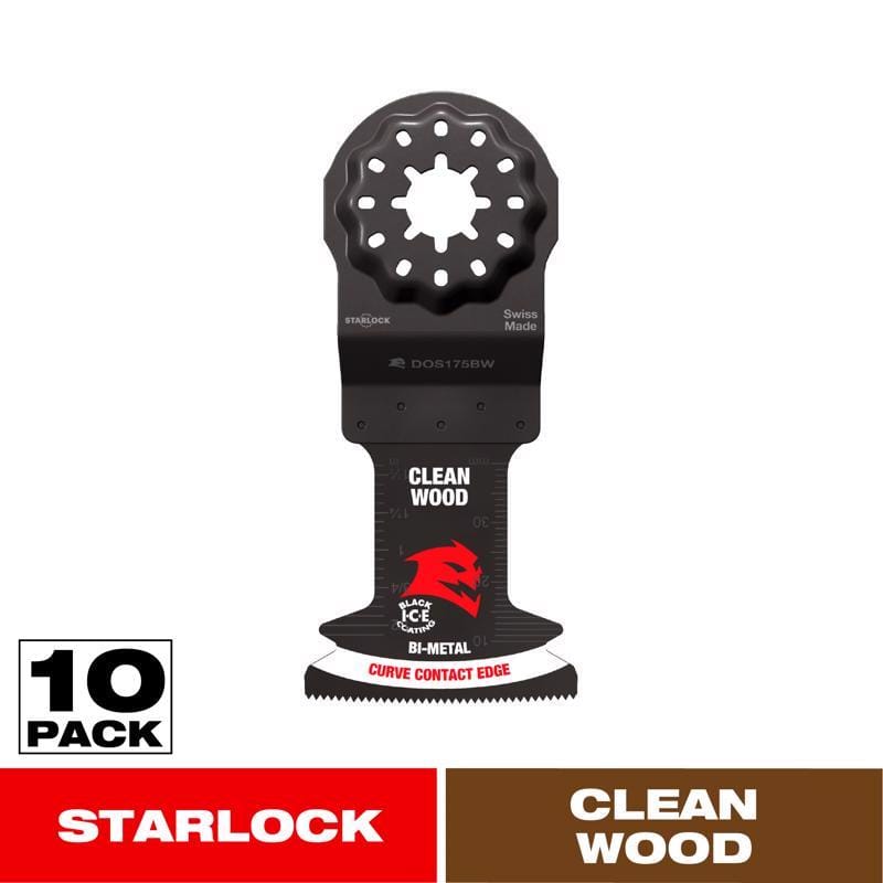 Diablo DOS175JBW10 Demo Demon 1-3/4 in. W Bi-Metal Curved Oscillating Blade Clean Wood 10 pk