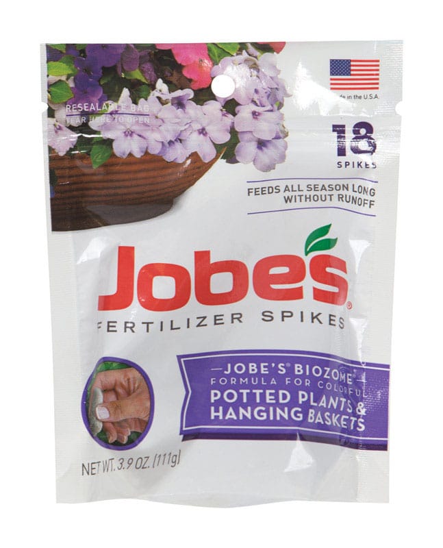 Jobe'S 06105 Potted Plants & Hanging Baskets 8-9-12 Plant Fertilizer 18 pk