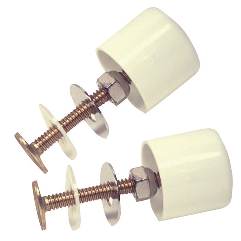 Danco 9D00088883 Toilet Bolts and Caps White Plastic/Stainless Steel For Universal
