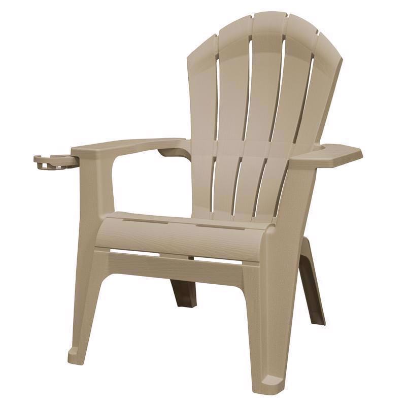 Adams 260927 RealComfort Deluxe Biscuit Resin Frame Adirondack Chair