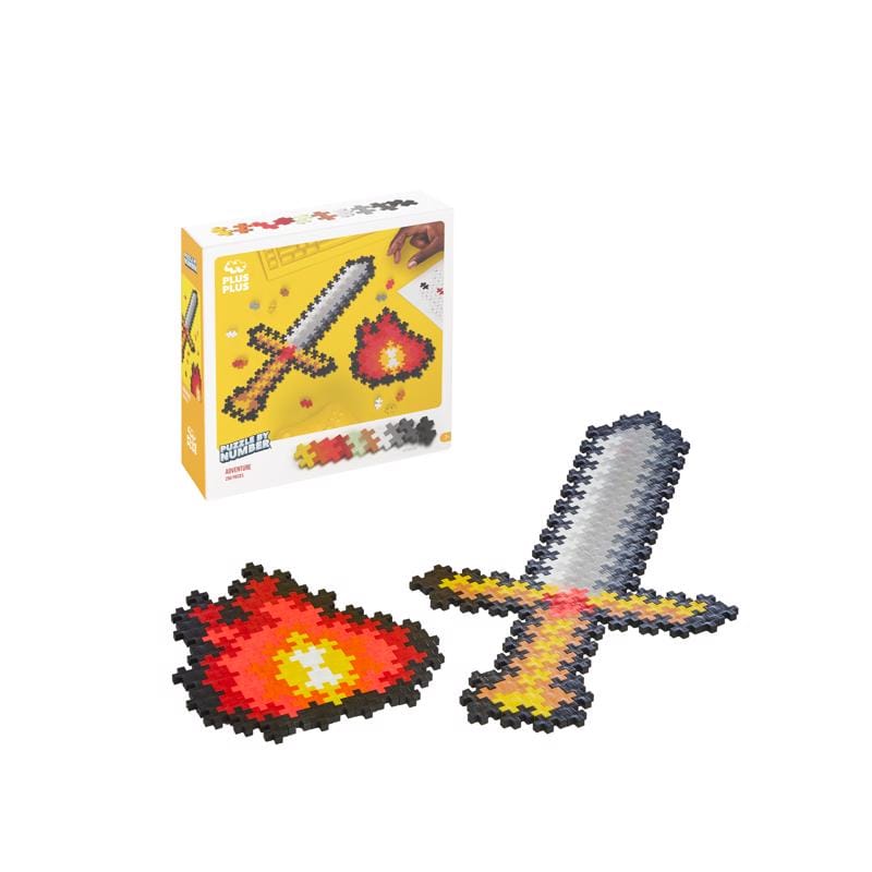 Plus-Plus 05100 Puzzle By Number Adventure Puzzle Multicolored 250 pc