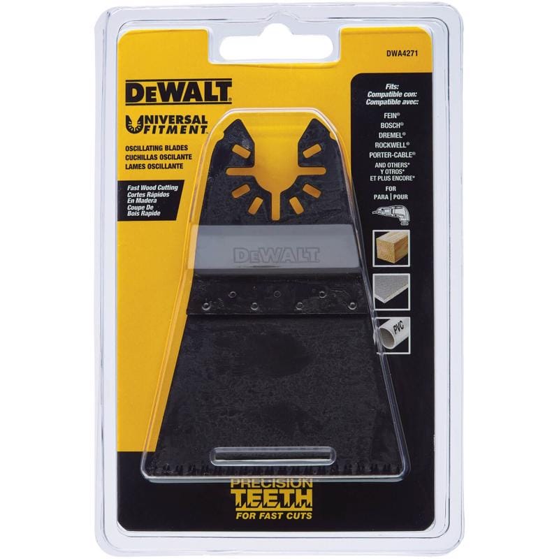 Dewalt DWA4271 Universal Fitment High Carbon Steel Precision Tooth Oscillating Blade 1 pc